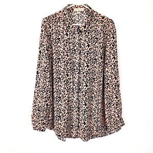 Alexander Jordan Leopard Print Blouse